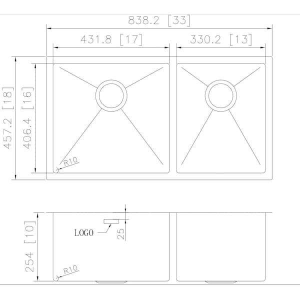 Kitchen Sink, Wall Mount Mount, Stainless Steel Finish